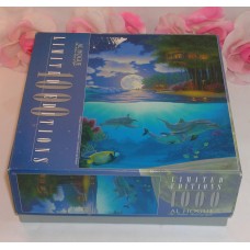 Moon Light Sanctuary Dolphin Jigsaw Puzzle 1000 Pieces AL Hogue Limited Edition